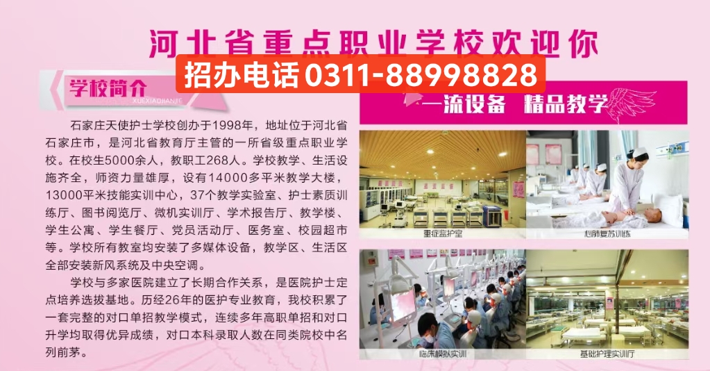  石家莊天使護士學(xué)校2025年春季招生簡章