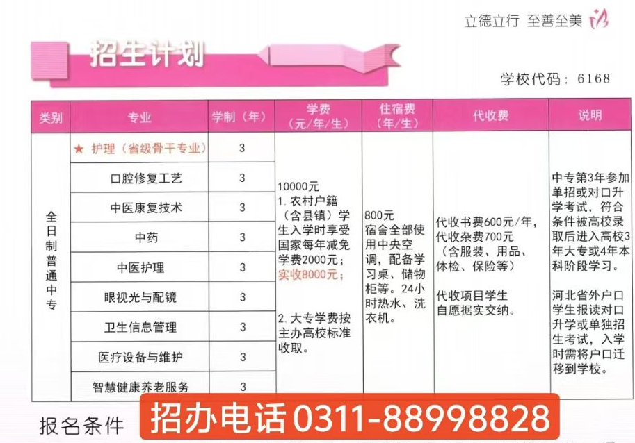 石家莊天使護(hù)士學(xué)校學(xué)費(fèi)多少